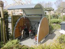 fietsoverkapping fietsenstalling voortuin tuin en terras