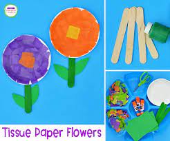 Check spelling or type a new query. Tissue Paper Flower Craft The Kindergarten Connection