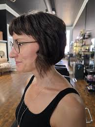 Such a cutesy short Bob with the micro bangs for the summer!