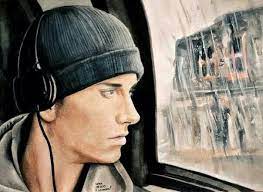 Eminem Art From 8 Mile 3 Rapper Art Eminem Drawing Quirky Art
