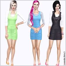 Casual Dress By Lore At Lorandia Sims 3 Casual Dress Casual Dresses