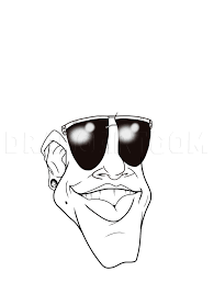 Hard drivin' mlb baseball coloring sheets for you kids. How To Draw Daddy Yankee Daddy Yankee Coloring Page Trace Drawing