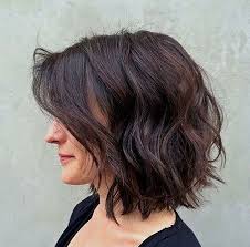 Shaggy Bob Dark Hair Messy Bob Haircut Messy Bob Hairstyles Brunette Bob Haircut