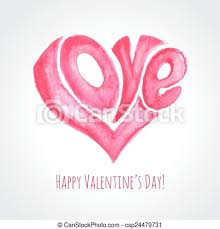 Just a few paper punches, embellishments, patterned papers, and our free printables turn these easy valentine's day cards into a beautiful way to say i love you. Valentines Card With Love Watercolor Design Valentines Card With Love Lettering Watercolor Design Canstock