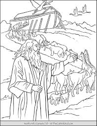 Noah S Ark Animals Coloring Page Thecatholickid Com Animal Coloring Pages Noahs Ark Animals Bible Coloring Pages