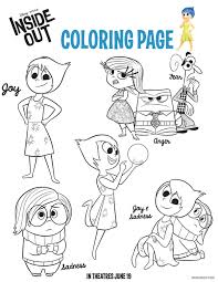 After the film, choose a coloring sheet, relax, unwind and. Inside Out Printables Family Activity Sheets The Bandit Lifestyle Inside Out Coloring Pages Coloring Pages Disney Coloring Pages
