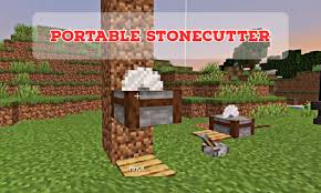 What does a stone cutter do in minecraft? Portable Stonecutter 1 17 1 1 16 5 Mod Shaped Blocks Minecraft