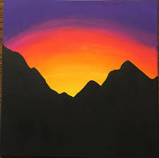 Paint A Mountain Sunset For Beginners 10 Steps With Pictures Instructables Let your walls live under the warm, cool and seductive shade of wall painting.