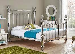 Shopping for low bed frames? Quinn Chrome Plated Metal Bed Frame Super King 6 0 Super King Super King Metal Beds
