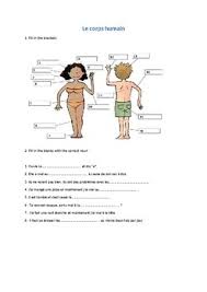 Note utilisateurs pour parties du corps en anglais : Le Corps Humain Francais By Adriana Zawierucha Tpt