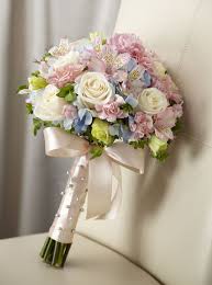 Pink And White And Blue Buques De Casamento Bouquet De Casamento Coisas De Casamento