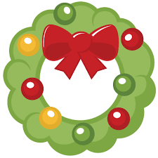 Vector illustration of a christmas wreath with berries and a bow. Christmas Wreath Svg Cutting File Christmas Svg Cut File Christmas Svgs Free Svg Cuts