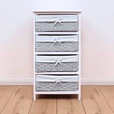 For that reason, there is not a blanket answer to this question. 4 Drawer Mdf Storage Unit With Grey Basket Elite Housewares