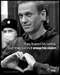 We will never forget you. Today marks the first anniversary of the death of  Russian opposition leader and political activist Alexei #Navalny. Putin may  have imprisoned him, but his vision of a