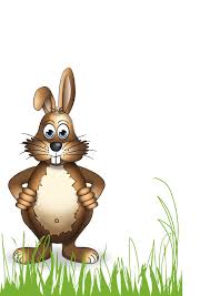 Herunterladen und auf papier drucken. Briefpapier Ostern Mit Braunem Hasen Kostenlos Ausdrucken