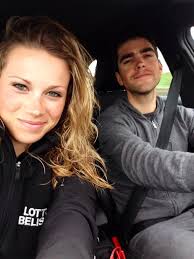 Photo : Marion Rousse et Tony Gallopin, photo publiée sur le compte Twitter  de Marion Rousse le 25 mars 2014