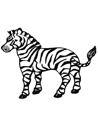 Animal Kids Coloring Pages: Zebra Coloring Pages