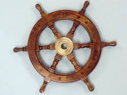 Wood And Brass Ship Wheels 12 The Ships Wheel Boat Steering Wheel For A Boat Nautical Wall Decor Ship Wheel Decor Brass Ship Nautical Decor