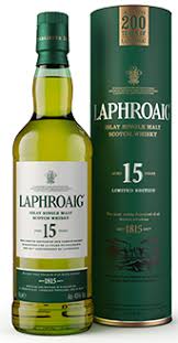 Laphroaig 15 Year 200th Anniversary Edition Nose Initial Scents Of Grapefruit And Fresh Mint A Touch Of Water Releases Salted Laphroaig Malt Whisky Whisky