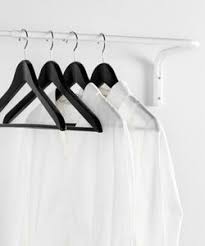 Ikea Mulig Clothes Bar In White Wall Mounted Room Storage Diy Make A Closet Diy Storage