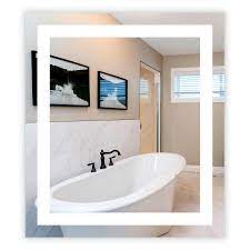 Sold & shipped by platinum seller. Led Front Lighted Bathroom Vanity Mirror 32 Wide X 36 Tall Commercial Grade Rectangular Wall Mounted Walmart Com Walmart Com