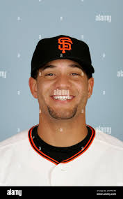 This is a 2008 file photo of Erick Threets of the San Francisco Giants  baseball team. This image reflects the Giants active roster as of  Wednesday, Feb. 27, 2008 when this photo