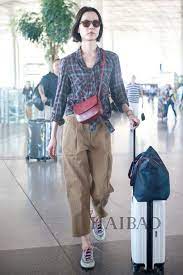 杜鹃2018年9月21日北京机场街拍 fashion korean fashion girl fashion