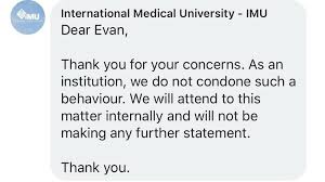 Who is emily kong boyfriend was she married? Imu Responds After Petition Over Its Student S Controversial Comment Goes Viral