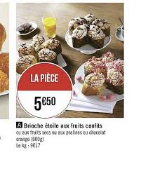 Offre Brioche Etoile Aux Fruits Confits Chez Geant Casino