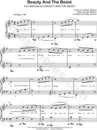 Beauty And The Beast From Beauty And The Beast Sheet Music Easy Piano In G Major Transposable Download Print Sku Mn0077608