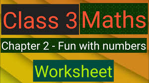 Free download math worksheet online. Studytime Class 3 Maths Chapter 2 Fun With Numbers Worksheet Kv Ncert Cbse Youtube