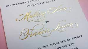 Gold Foil Wedding Invitation Names In Foil With Letterpress Classic Foil Wedding Gold Foil Wedding Invitations Foil Wedding Invitations Wedding Invitations