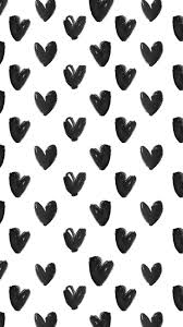 Black White Watercolour Hearts Iphone Background Wallpaper Phone Lock Screen Bac Iphone Background Wallpaper Black And White Wallpaper Iphone Background