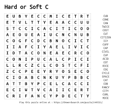 Kids, as well as adults, love these word searches. Download Word Search On Hard Or Soft C