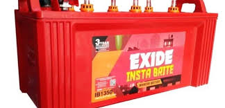 Exide Battery Application Chart 2019