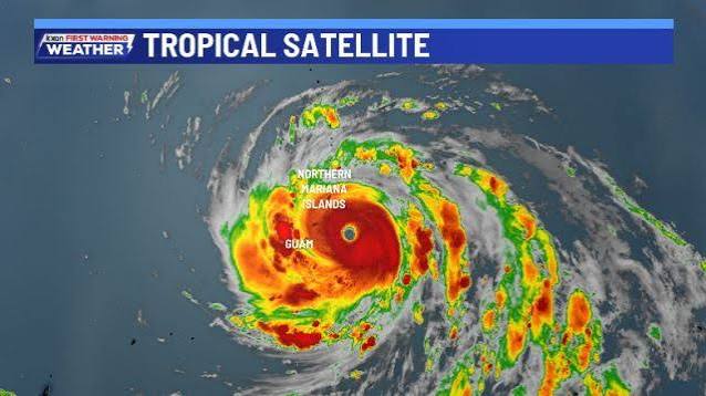 Super Typhoon Bavi closes in on Guam, Northern Mariana Islands