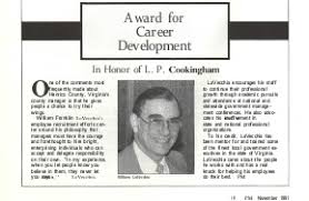 Start going towards the airport exit on l p cookingham dr 1.8 2. 1991 Award For Career Development In Memory Of L P Cookingham William Lavecchia Icma Org