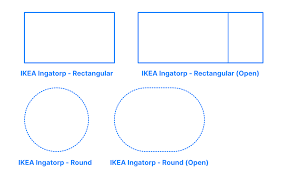 Can be easily extended by one person. Ikea Ingatorp Extendable Table Rectangular Dimensions Drawings Dimensions Com