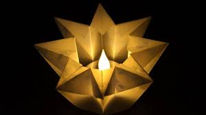 Basteln Zu Weihnachten Einfache Stern Windlichter Falten
