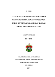 Manajemen kepegawaian merupakan bagian dari hukum administrasi dan manajemen. Skripsi Sistem Informasi Manajemen Ide Judul Skripsi Universitas