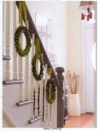 Wreaths Stairs Christmas Staircase Christmas Staircase Decor Christmas Stairs