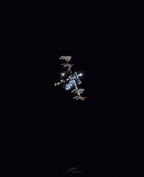 Image result for international space station through telescope