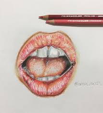 02 (4.71) eva continues the naughty evening with her friends 100 Drawings Of Lips Mouths Teeth