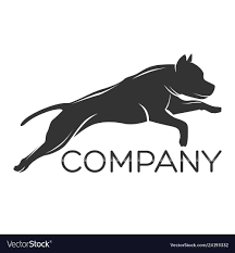 Dog Pitbull Logo Vector Image On Vectorstock Dog Logo Pitbull Dog Pitbulls