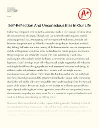 During your commute home from work, you consider. Self Reflection And Unconscious Bias In Our Life Essay Example 669 Words Gradesfixer