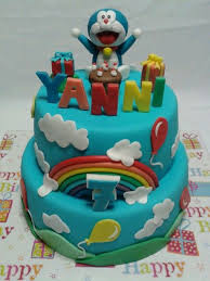 Doraemon Cake Desain Kue Kue Tart Kue