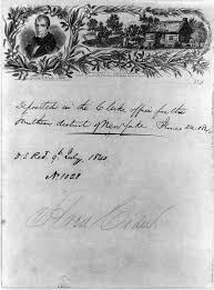 Hard cider and log cabin almanac for 1841 harrison and tyler. Harrison Letter Sheet B W Film Copy Neg Library Of Congress