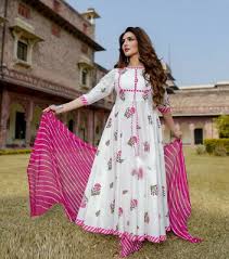 Women flared anarkali gown with pent designer dupatta partywear dress bollywood style black color kurti pent dupatta set. Floral Anarkali Suits Cheap Online