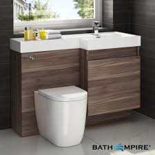 Light Walnut Combined Vanity Unit Toilet And Basin 1206x880mm Oak Bathroom Vanity Bathroom Vanity Bathroom Furniture Vanity