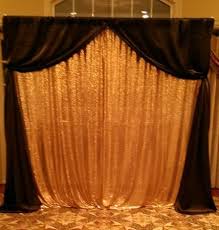 Black And Gold Backdrop Curtains Pin By Charnee Robinson On Event And Party Planning Black And Gold Party Decorations Gold Theme Party Gold Anniversary Party